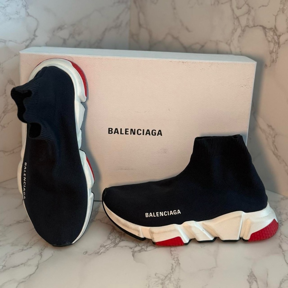 Authentic Black BALENCIAGA Speed Sock Trainers with original box